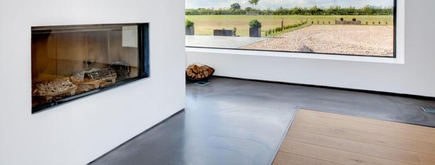 Large picture window in a modern Canadian home providing natural light and unobstructed outdoor views