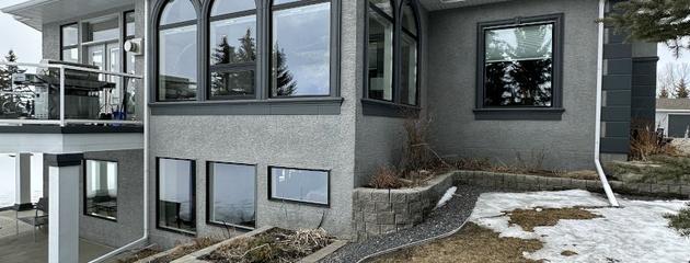 High-quality, energy-efficient windows installed in a Calgary home for cold climate performance