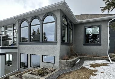 High-quality, energy-efficient windows installed in a Calgary home for cold climate performance