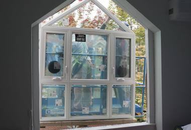 replacing trapezoid window in the house