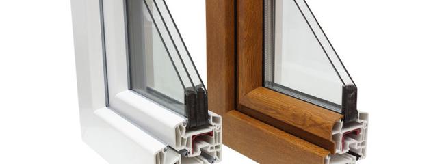 Cross-section comparison of double and triple pane window profiles designed for the cold Canadian climate