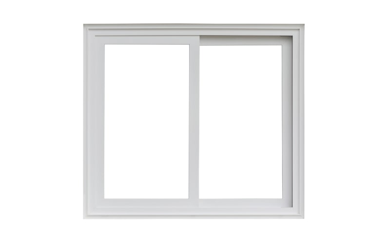 Close-up of a modern sliding window frame illustrating smooth horizontal operation for consistent airflow