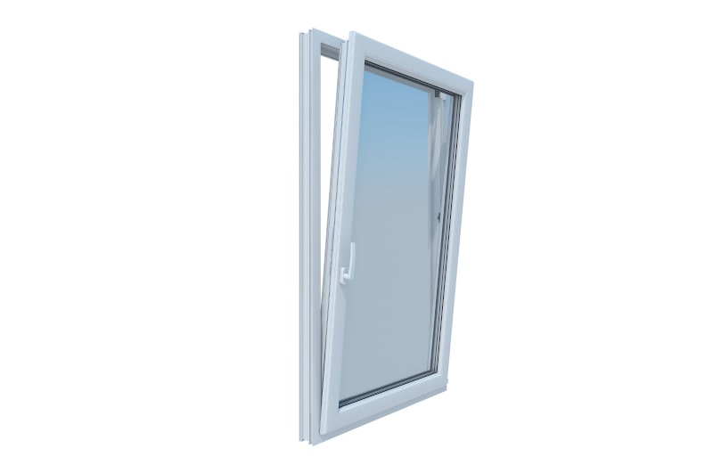 Tilt-and-turn window demonstrating dual opening modes for flexible and secure ventilation