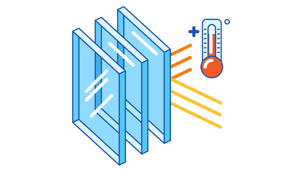 Example of Canadian ENERGY STAR window labels showing U-factor, SHGC, and argon gas fill indicators
