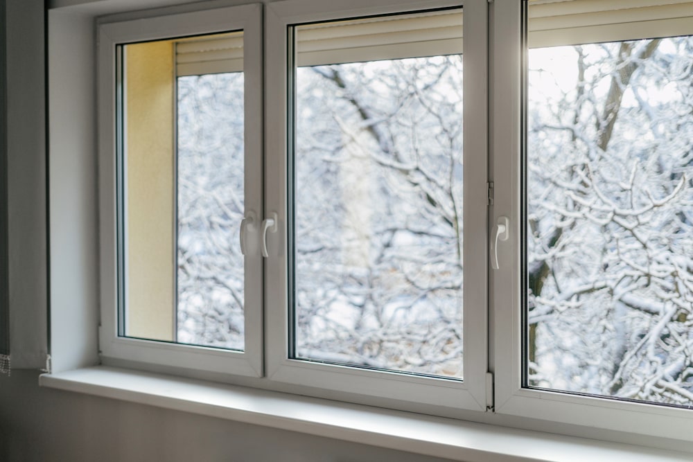Energy-efficient Low-E double-glazed windows reducing heat loss and improving comfort in Canadian winter conditions.