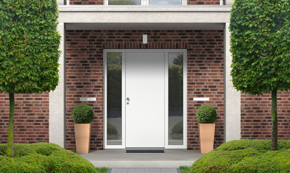 Insulated exterior door with high-performance weatherstripping and airtight sealing to prevent drafts and reduce heating costs in Canada