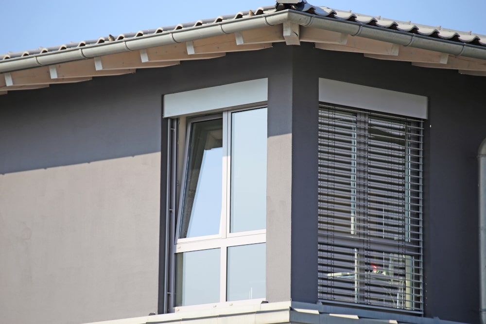 Tilt-and-turn window in a modern Canadian home, European-inspired design