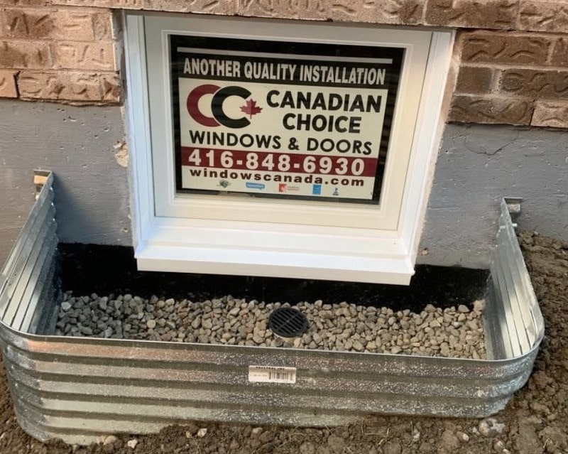 Measurement example of basement window clear opening area for egress code compliance