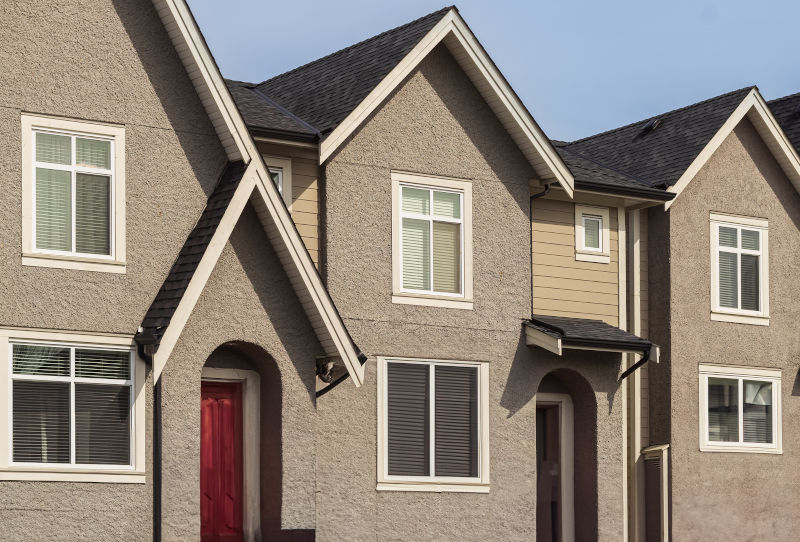 Townhouse buildings in Vancouver, where homeowners upgrade aging windows for comfort and efficiency.