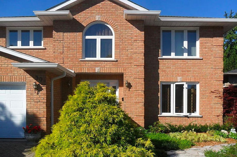 Casement windows open outward, showing energy-efficient window design in Canadian homes.
