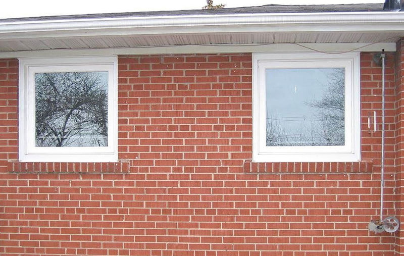 Awning window design allowing airflow while protecting from rain in the Canadian climate.