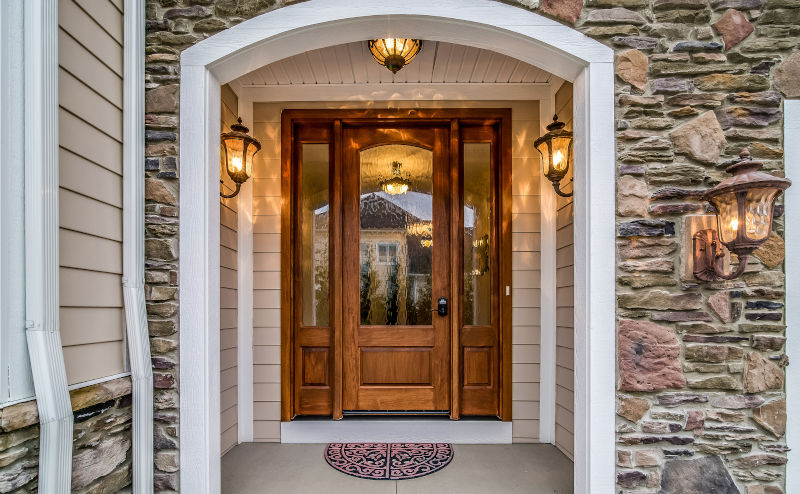 Custom-built entry doors